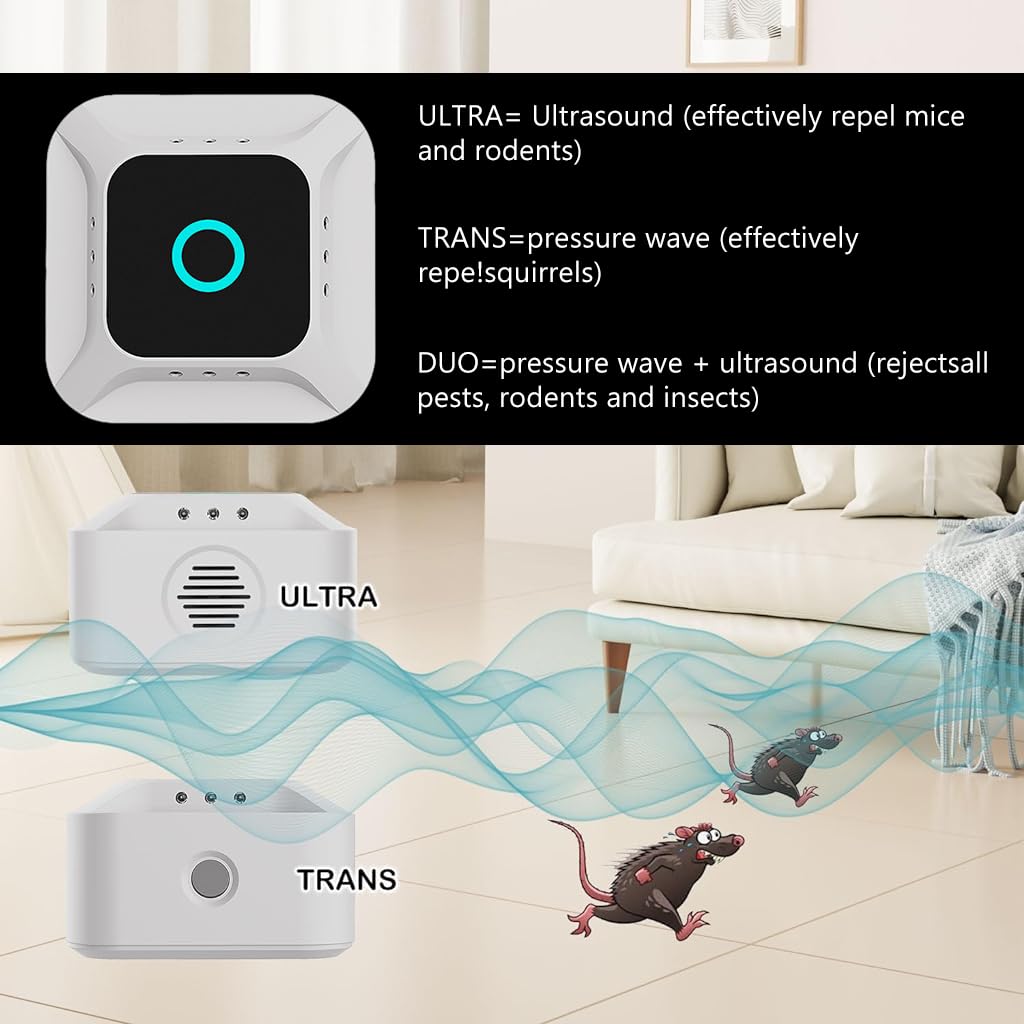 HASTHIP Rodent Repellent Electronic, Mice Repellent Plug-in HASTHIP Rodent Repellent Electronic, Mice Repellent Plug-in